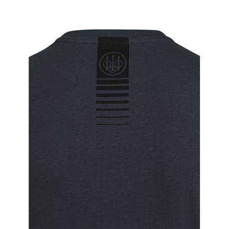 T-SHIRT MĘSKI Z KRÓTKIM RĘKAWEM BERETTA SPRUCE - HEBANOWY