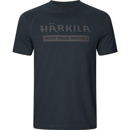 T-Shirt Męski Z Krótkim Rękawem Harkila Logo S/S - Ciemny Granatowy