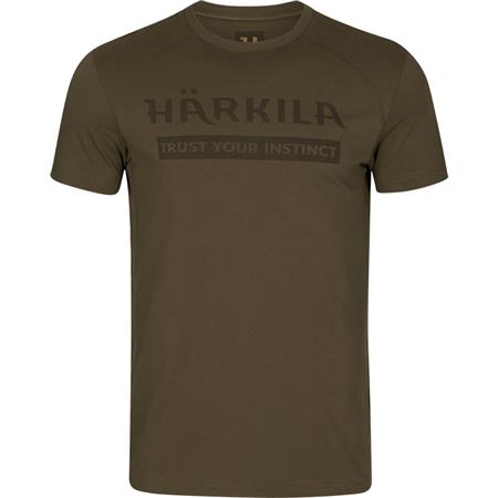 T-Shirt Męski Z Krótkim Rękawem Harkila Logo S/S - Zielony