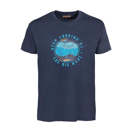 T-Shirt Męski Z Krótkim Rękawem Idaho Big Wave - Granatowy