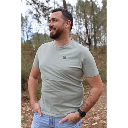 T-Shirt Męski Z Krótkim Rękawem Le Pairon Bécassier 2025 - Migdałowy