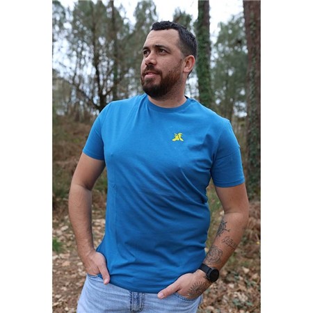 T-Shirt Męski Z Krótkim Rękawem Le Pairon Bécassier 2025 - Niebieski