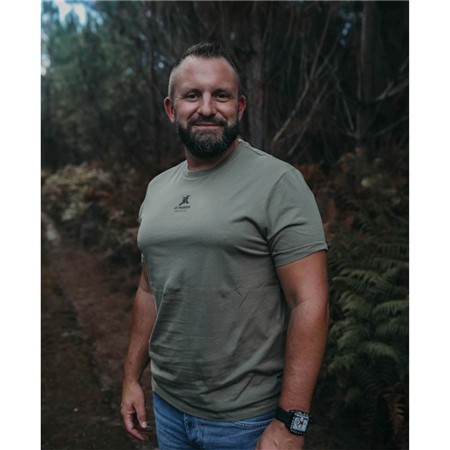 T-Shirt Męski Z Krótkim Rękawem Le Pairon Bécassier - Khaki