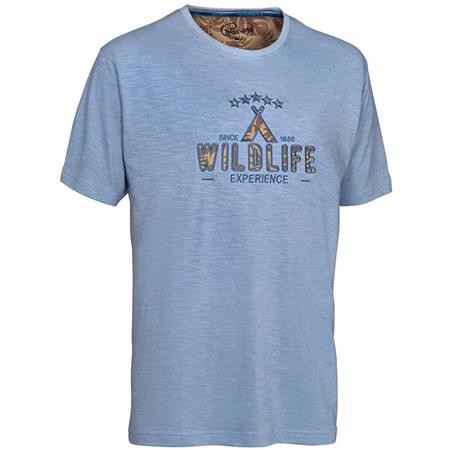 T-Shirt Męski Z Krótkim Rękawem Ligne Verney-Carron Wildlife - Niebiesko-Szary