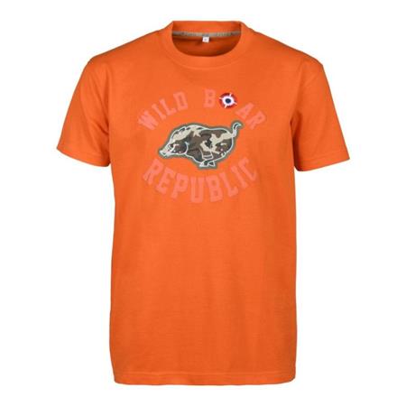 T-Shirt Męski Z Krótkim Rękawem Percussion Wild Boar Republic Prad - Dzik - Pomaranczowy