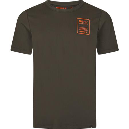 T-Shirt Męski Z Krótkim Rękawem Seeland Bgh - Sosnowa Zieleń