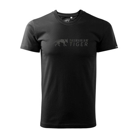 T-Shirt Męski Z Krótkim Rękawem Tasmanian Tiger Logo Shirt - Czarny