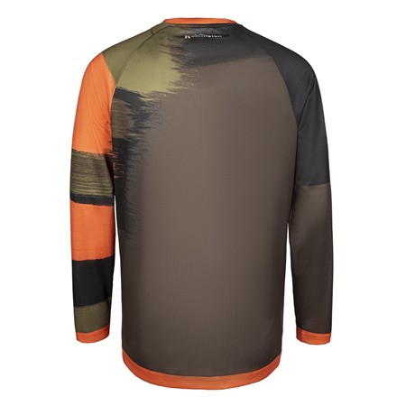 T-SHIRT MET LANGE MOUWEN HEREN REMINGTON FISHING AREA - ZWART