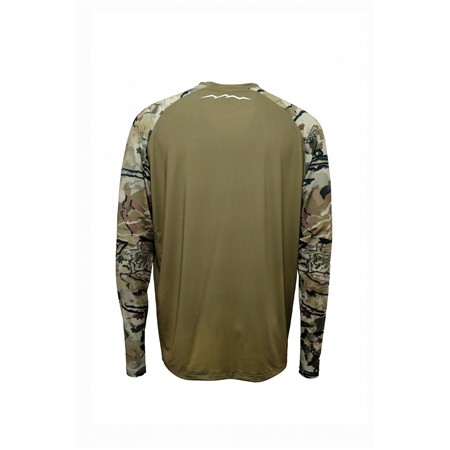 T-SHIRT MET LANGE MOUWEN HEREN REMINGTON INSIDE FIT II SAFARI - GROEN