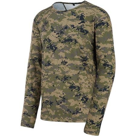 T-Shirt Met Lange Mouwen Stagunt Orset Tee Ls - Green Pixel