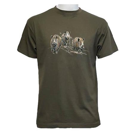 T-Shirt Mit Kurzen Ärmeln Für Herren Bartavel Harde Sangliers T1103 - Kaki