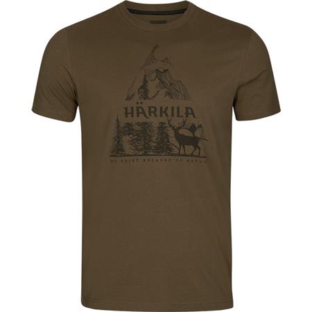 T-Shirt Mit Kurzen Ärmeln Für Herren Harkila Nature S/S - Slate Black
