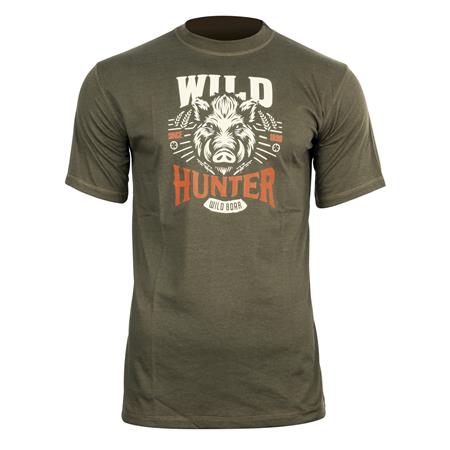 T-Shirt Mit Kurzen Ärmeln Für Herren Hart Ground Wild - Olive Foncé