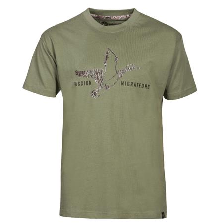 T-Shirt Mit Kurzen Ärmeln Percussion Passion Migrateurs - Khaki