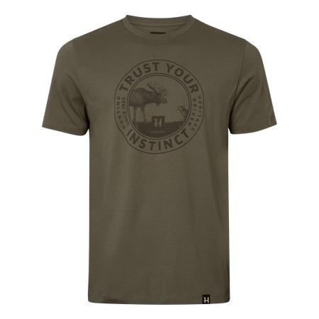 T-Shirt Til Herre Med Korte Ærmer Harkila Moose S/S - Tarmac