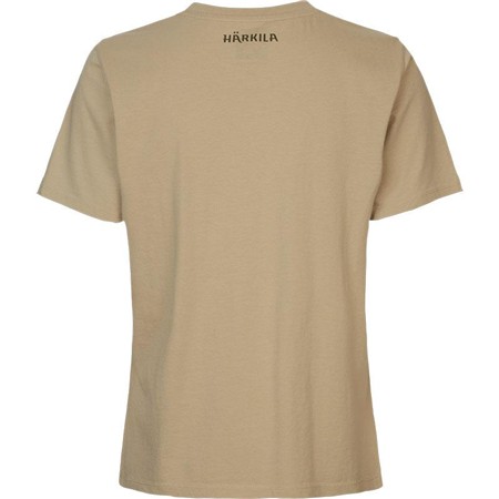 T-SHIRT TIL KVINDER MED KORTE ÆRMER HARKILA STAG BADGE S/S W - SAND