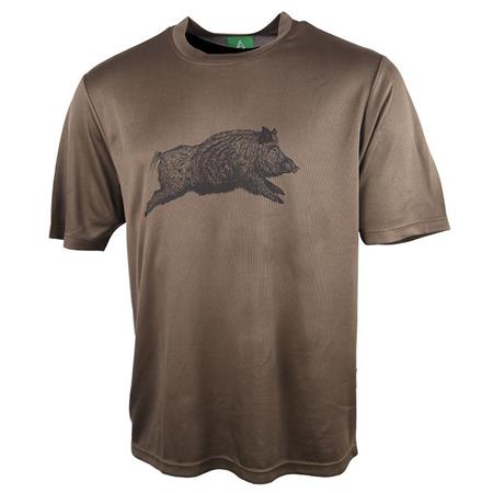 T-Shirt Til Mænd Treeland T008 Vildsvin - Grøn