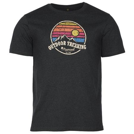 T-Shirt Uomo - Antracite Pinewood Finnveden Recycled Outdoor - Anthracite