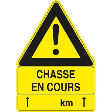 Tablica Sygnalizacyjna Europ Arm Chasse En Cours