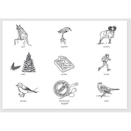 TAFELSETS BINGO COLLECTION NATURE