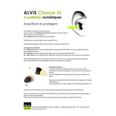 TAPPI AURICOLARI ALVIS CACCIA III