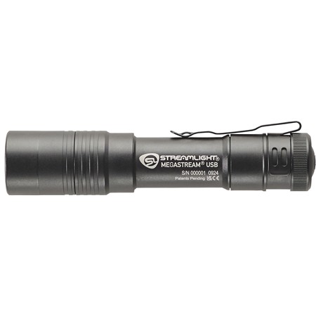 TASCHENLAMPE STREAMLIGHT MEGASTREAM USB + BATTERIE + CABLE USB + ETUI