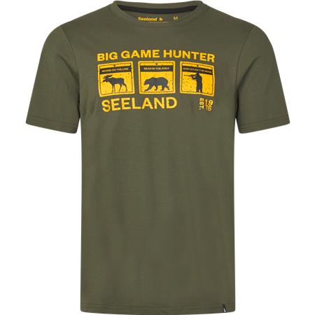 Tee Shirt De Mangas Curtas Para Homem Seeland Caution - Grape Leaf