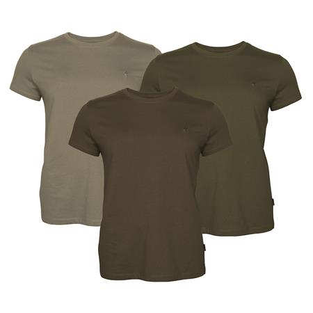 Tee Shirt Donna - Verde/Marone/Cachi Pinewood 3-Pack W - Vert/Marron/Kaki