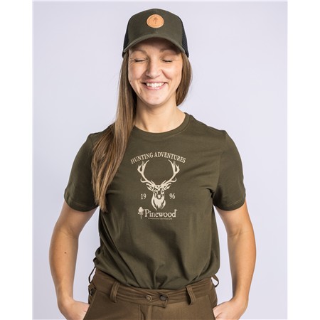 TEE SHIRT DONNA - VERDE PINEWOOD RED DEER W - VERT