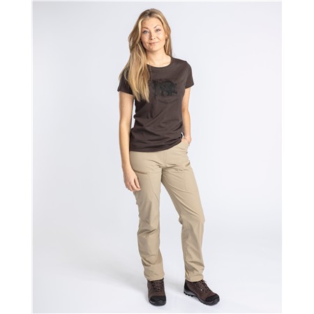 TEE SHIRT FEMME PINEWOOD WILD BOAR W - MARRON