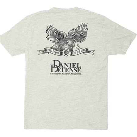 Tee Shirt Homme Manches Courtes Daniel Defense Classic 2Nd Amendement - Gris