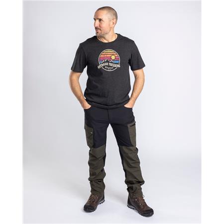 TEE SHIRT HOMME PINEWOOD FINNVEDEN RECYCLED OUTDOOR - ANTHRACITE
