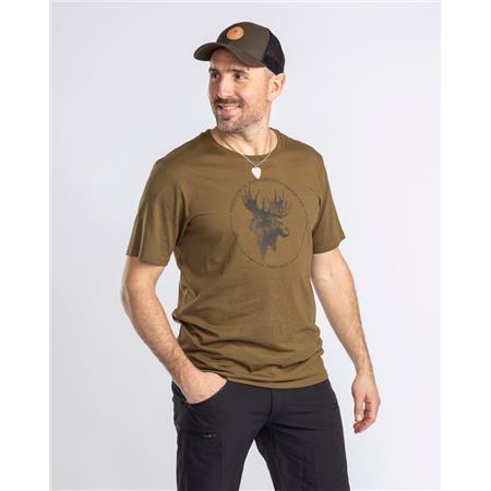 TEE SHIRT HOMME PINEWOOD MOOSE W - OLIVE