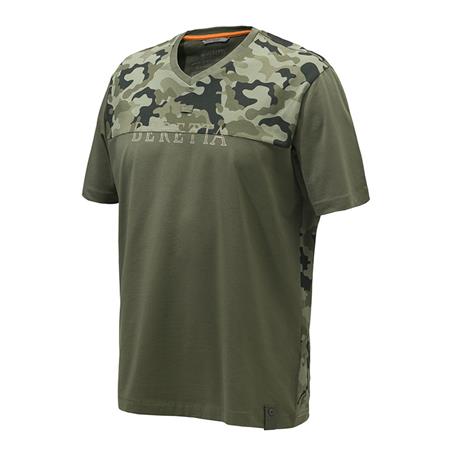 Tee Shirt Korte Mouwen Heren Beretta Camo - Camo Groen