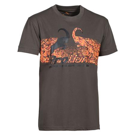 Tee Shirt Korte Mouwen Man Prohunt - Marron