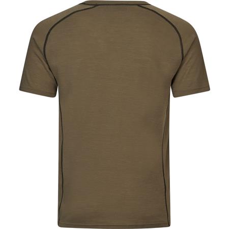 TEE-SHIRT KORTE MOUWEN MAN SEELAND APEX MÉRINOS - COVERT GREEN