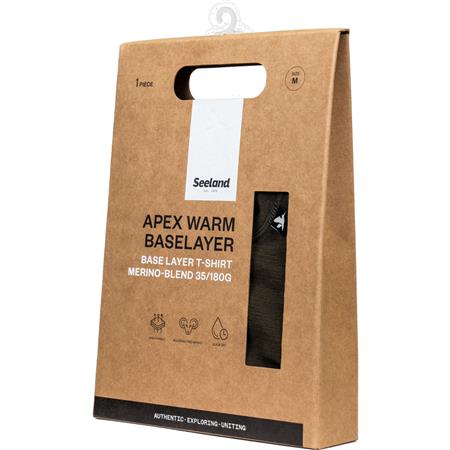 TEE-SHIRT KORTE MOUWEN MAN SEELAND APEX MÉRINOS - COVERT GREEN