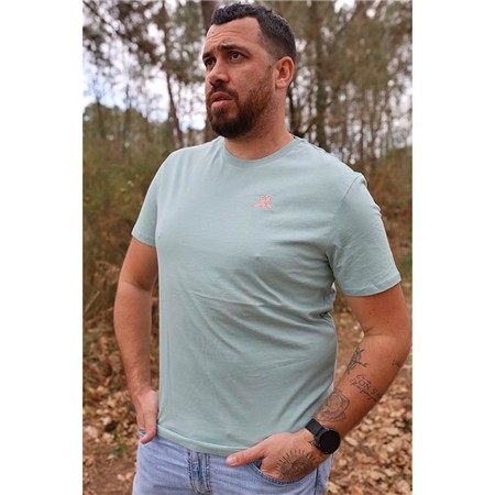 Tee Shirt Kurzarm Herren Le Pairon Bécassier 2025 Logo Orange - Khaki