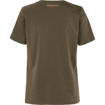 TEE SHIRT MANCHES COURTES FEMME HARKILA MC H-LOGO - WILLOW GREEN