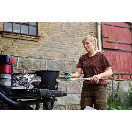 TEE-SHIRT MANCHES COURTES FEMME HARKILA NATURE S/S W - HOT CHOCOLATE