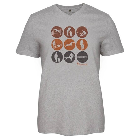 Tee Shirt Manches Courtes Femme Pinewood Dog Sports - L.Grey Mel Activity
