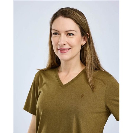 TEE SHIRT MANCHES COURTES FEMME PINEWOOD FINNVEDEN FOREST - OLIVE GREEN