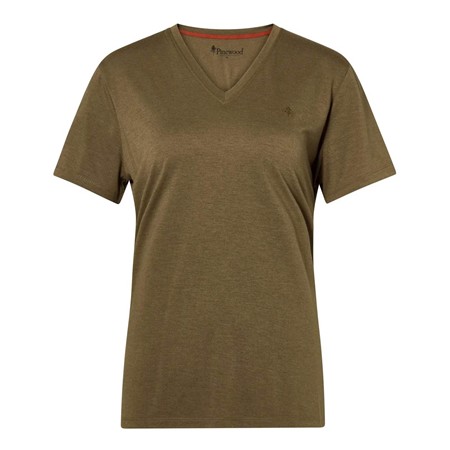 Tee Shirt Manches Courtes Femme Pinewood Finnveden Forest - Olive Green
