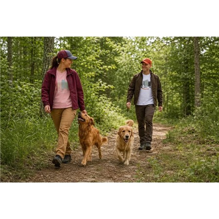 TEE SHIRT MANCHES COURTES FEMME PINEWOOD FINNVEDEN RECYCLED OUTDOOR - D.PINK MEL ADVENTURE