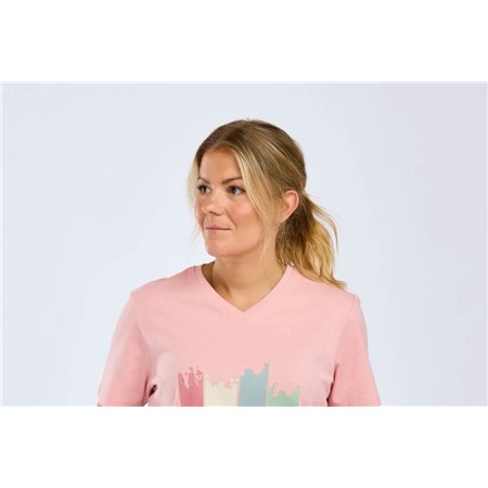 TEE SHIRT MANCHES COURTES FEMME PINEWOOD FINNVEDEN RECYCLED OUTDOOR - D.PINK MEL ADVENTURE