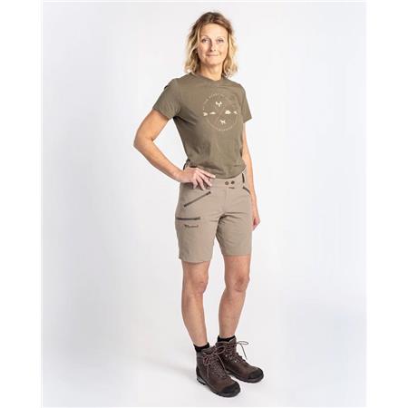 TEE SHIRT MANCHES COURTES FEMME PINEWOOD FINNVEDEN TRAIL W - OLIVE