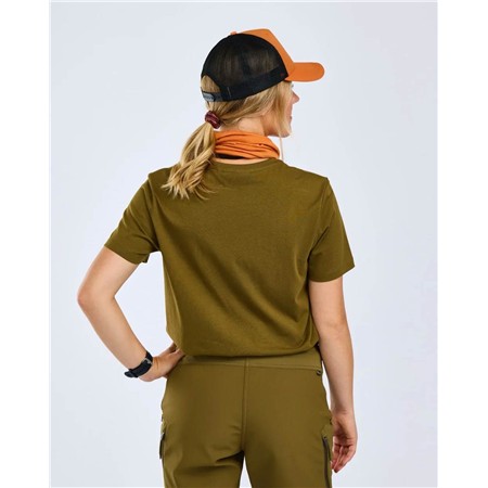 TEE SHIRT MANCHES COURTES FEMME PINEWOOD MOOSE - H.OLIVE