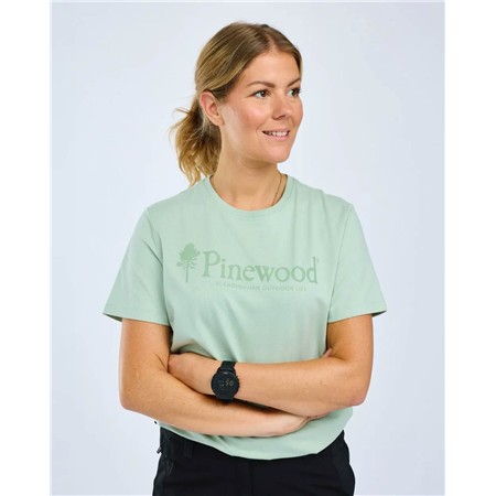 TEE SHIRT MANCHES COURTES FEMME PINEWOOD OUTDOOR LIFE - FROSTY GREEN