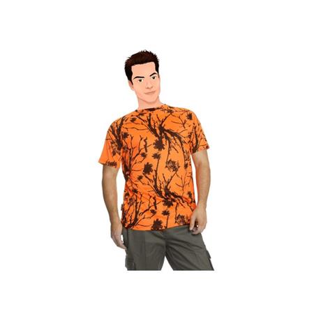 Tee Shirt Manches Courtes Homme Bartavel Diego Camo Respirant - Orange