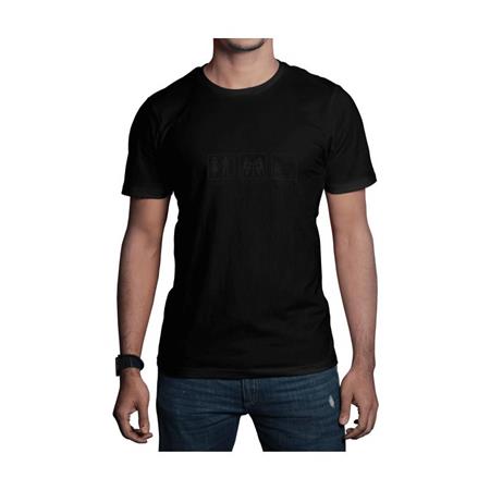 Tee Shirt Manches Courtes Homme Bartavel Nature T1161 - Noir